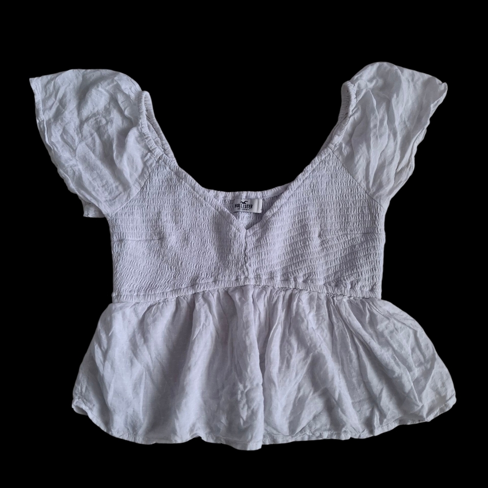 💋Hollister White Women's Top💋